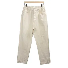 5-pocket pants in off-white 9oz cotton/linen denim