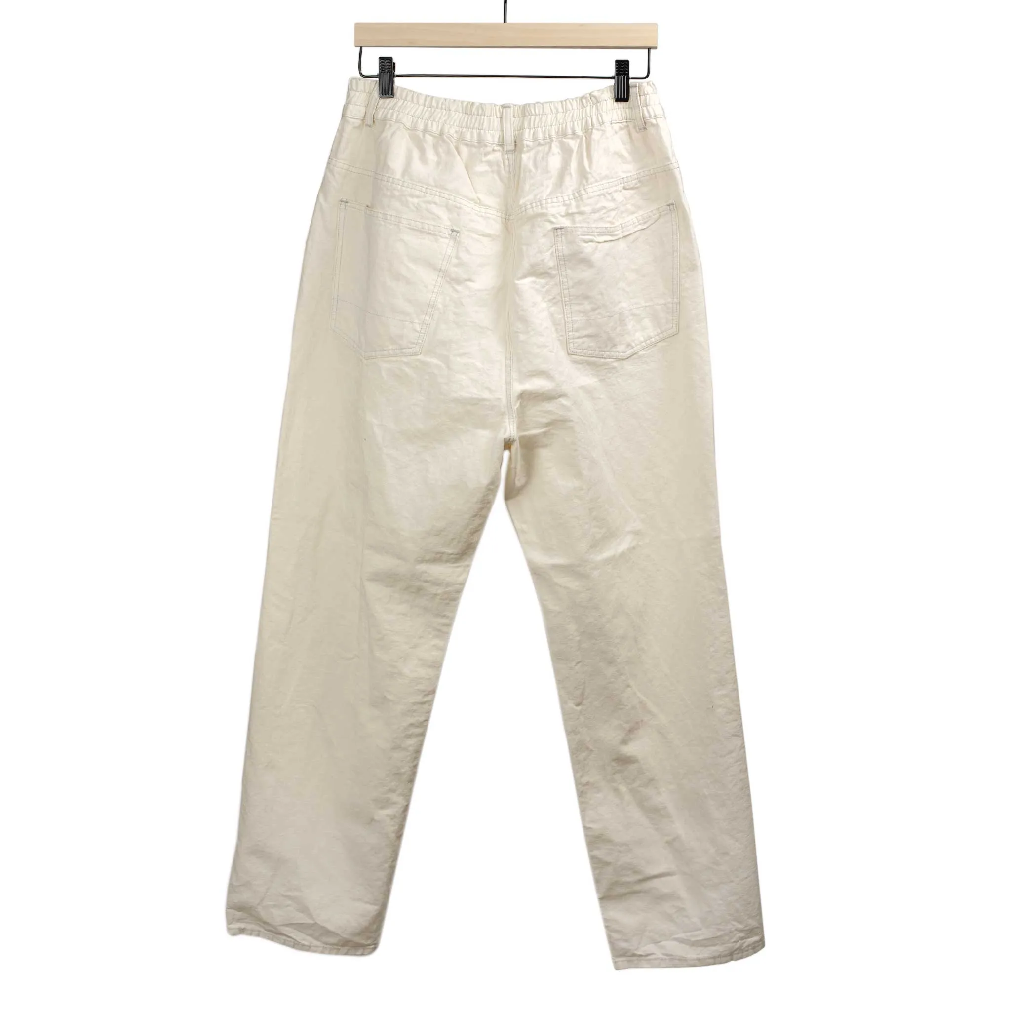 5-pocket pants in off-white 9oz cotton/linen denim