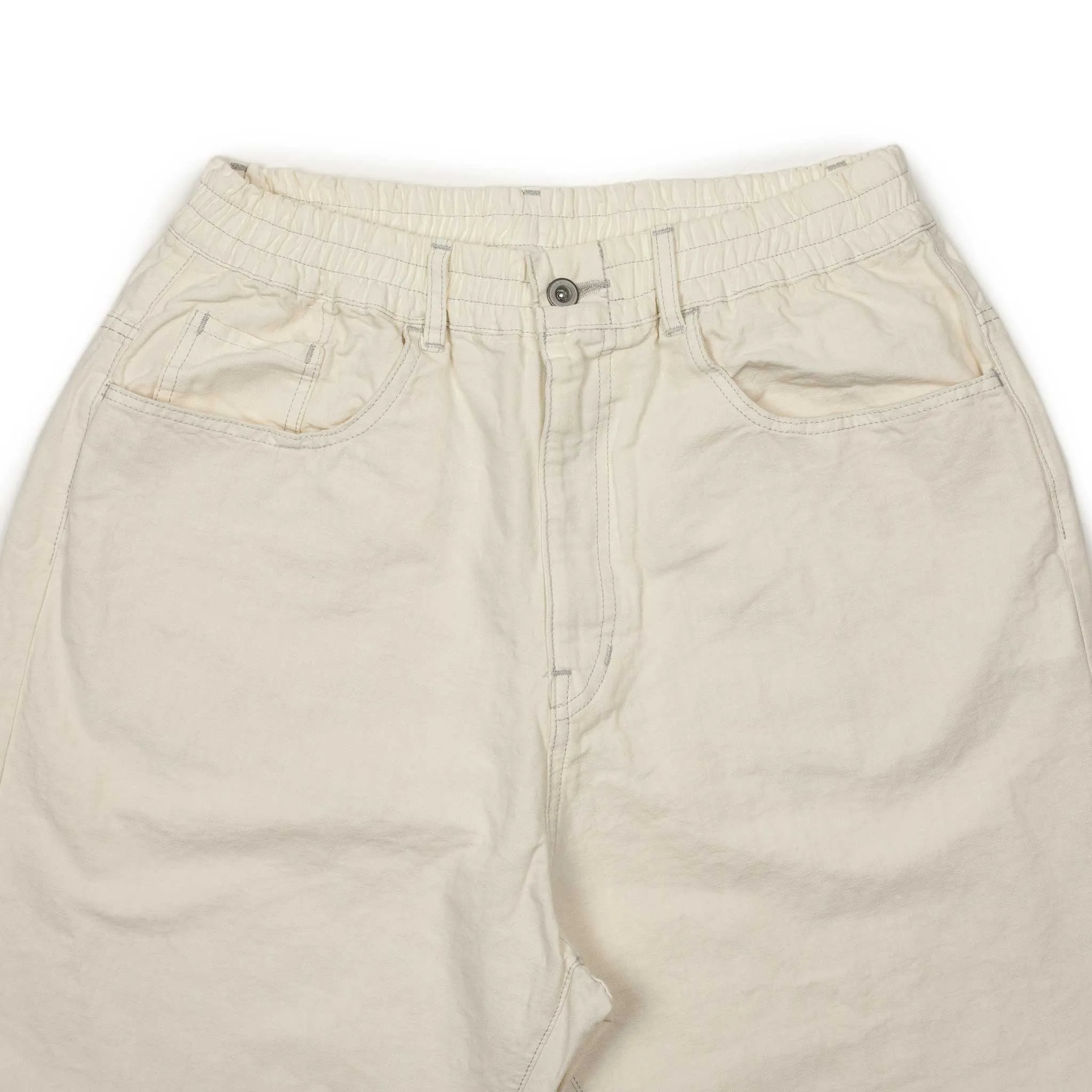 5-pocket pants in off-white 9oz cotton/linen denim