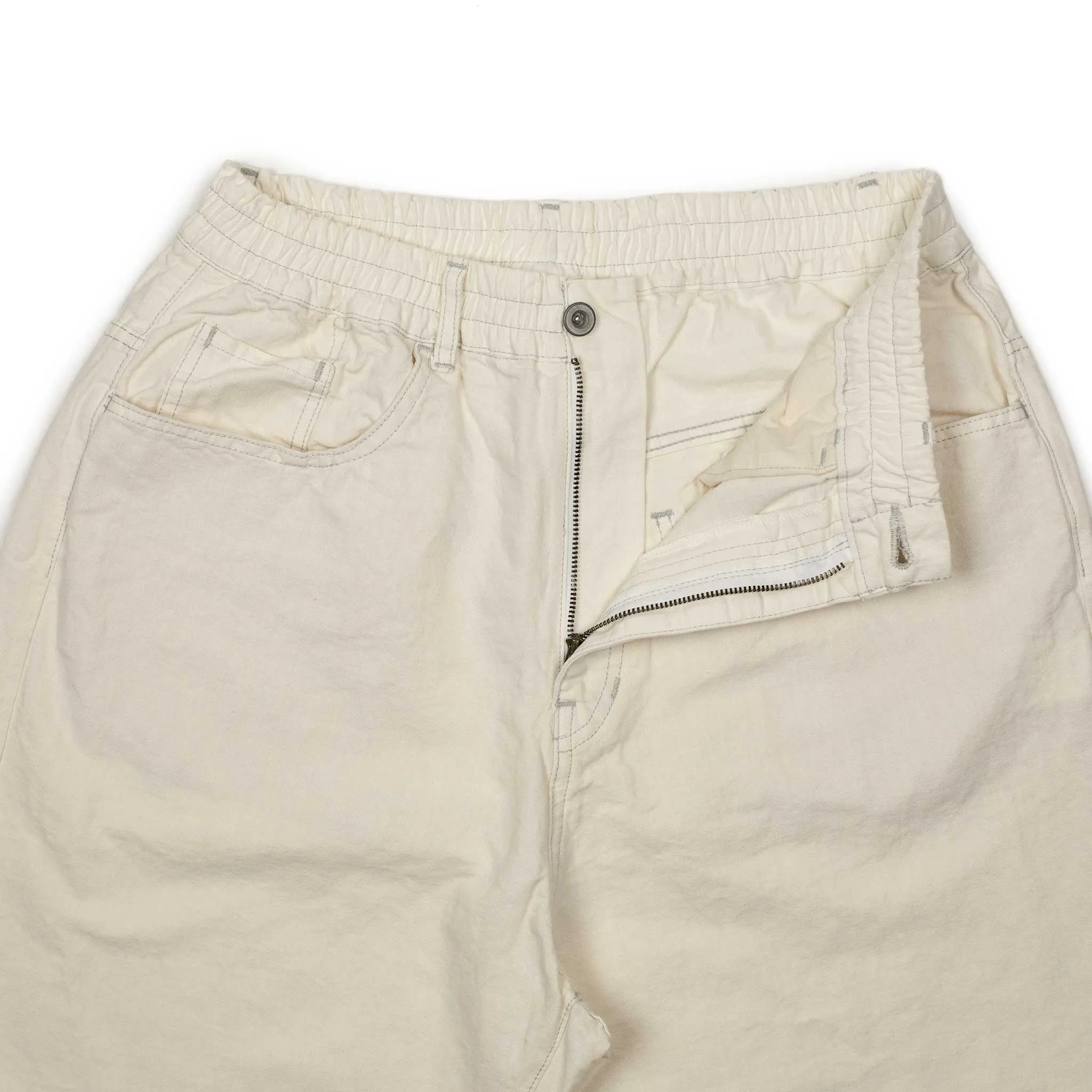 5-pocket pants in off-white 9oz cotton/linen denim