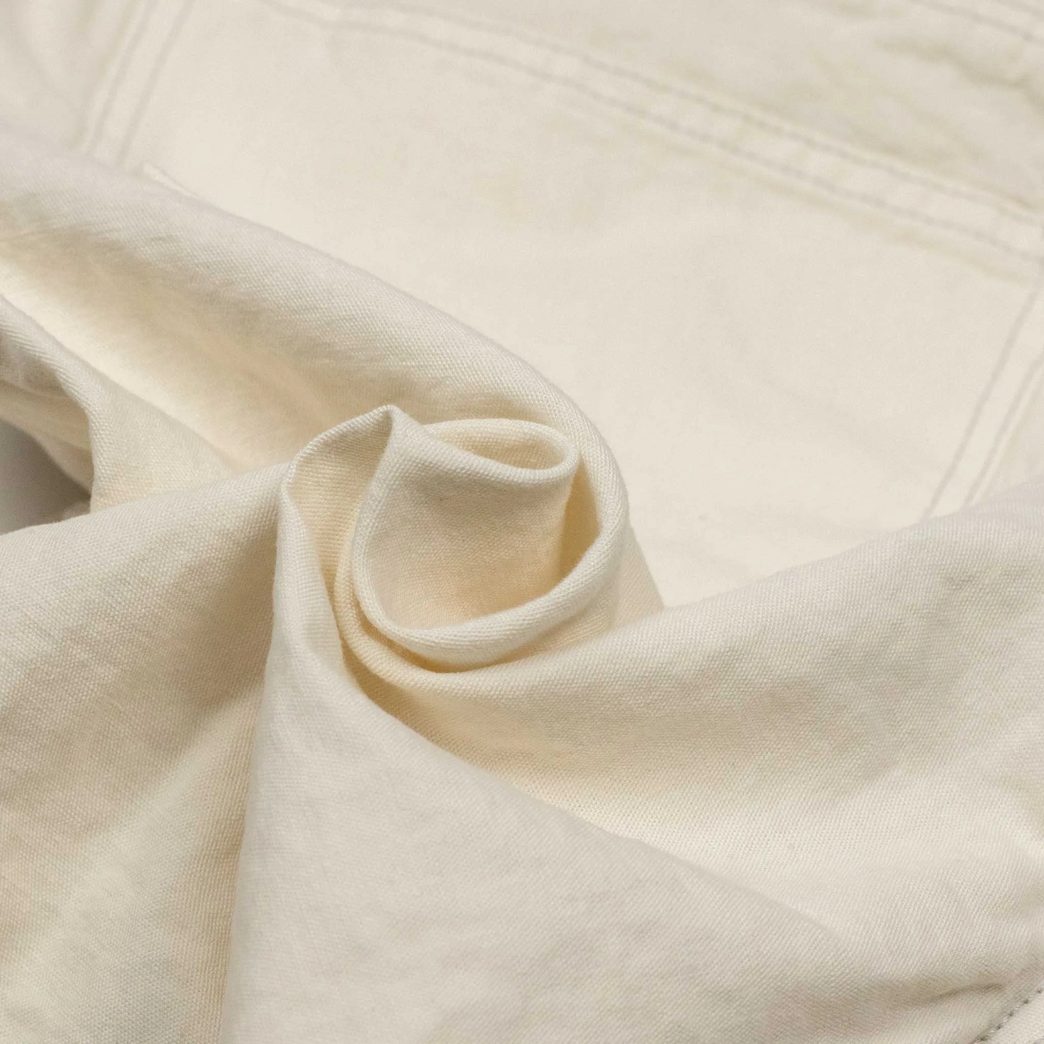 5-pocket pants in off-white 9oz cotton/linen denim