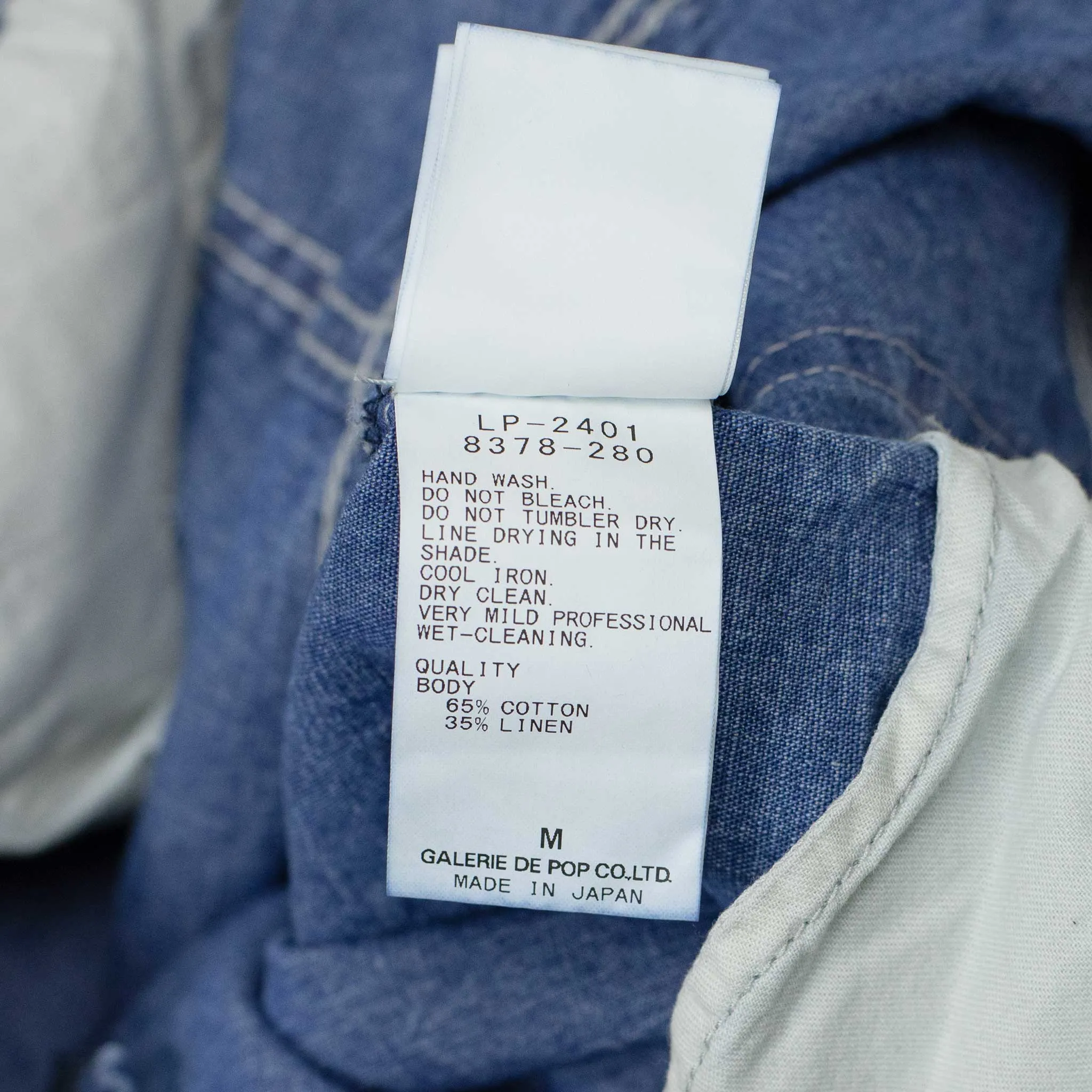 5-pocket pants in washed blue 9oz cotton/linen denim