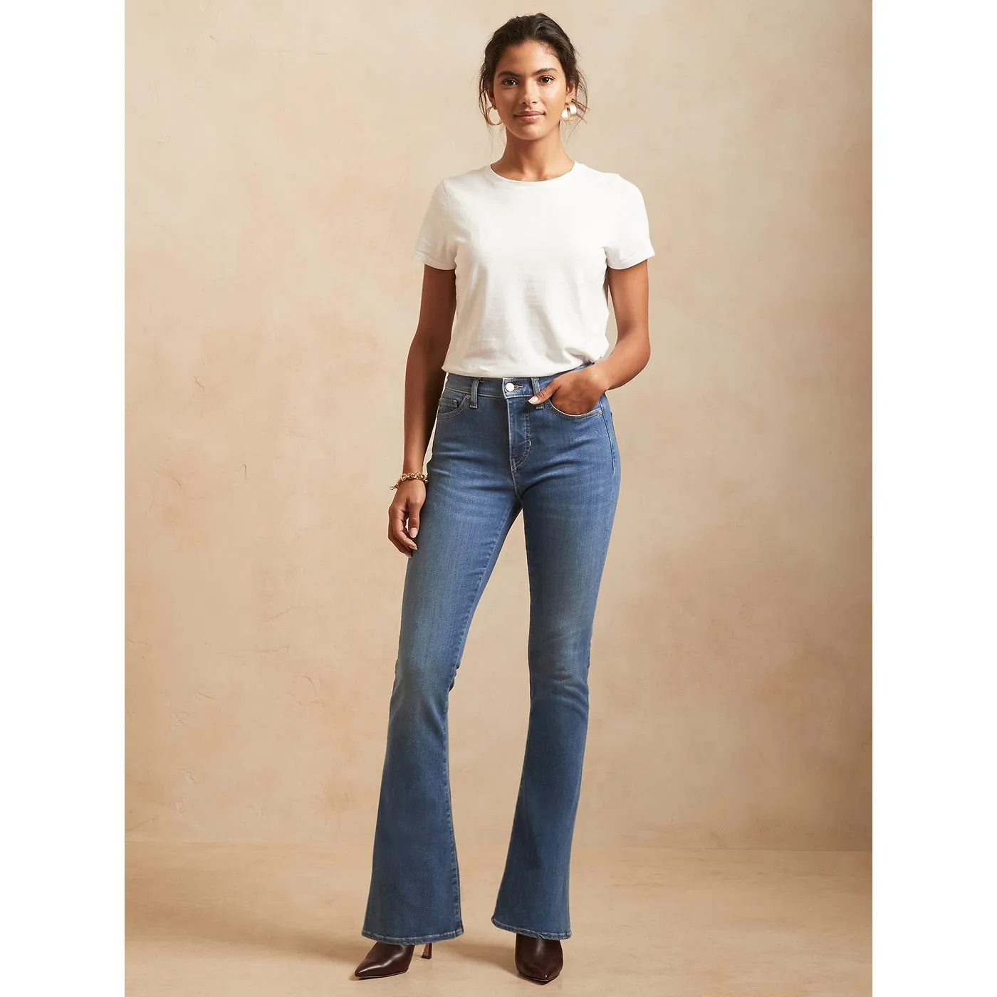 BR High Rise Flare Jeans