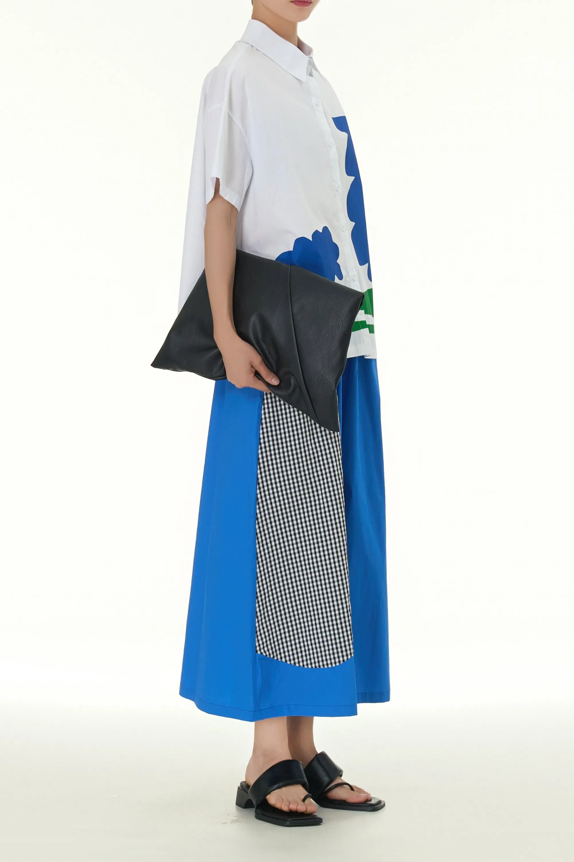 Checkered Patch Cotton Coord Set