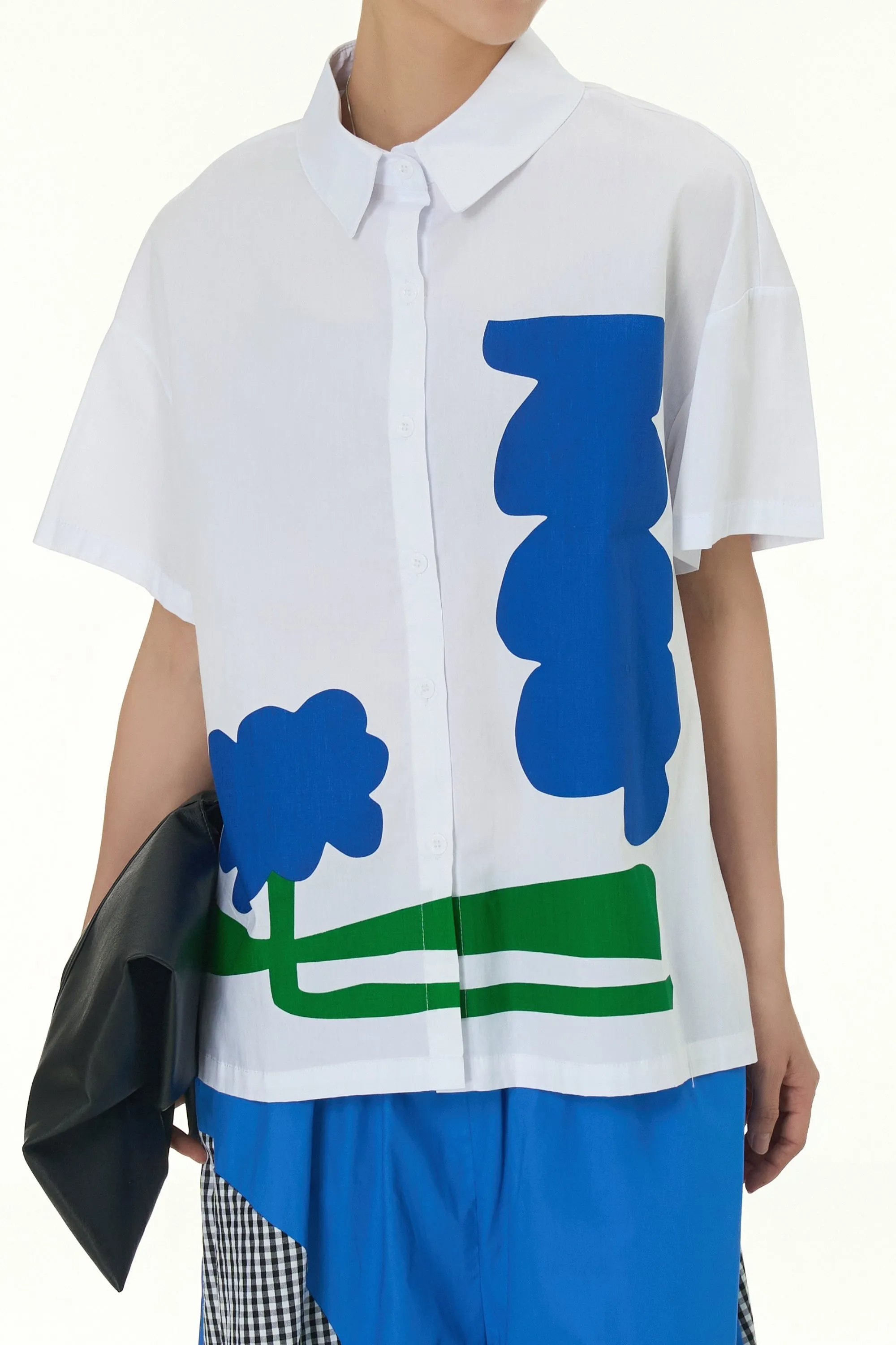 Checkered Patch Cotton Coord Set