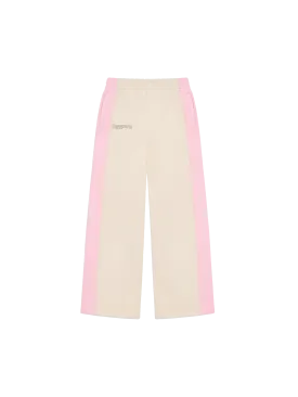 Color Block Loose Leg Track Pants—sakura pink
