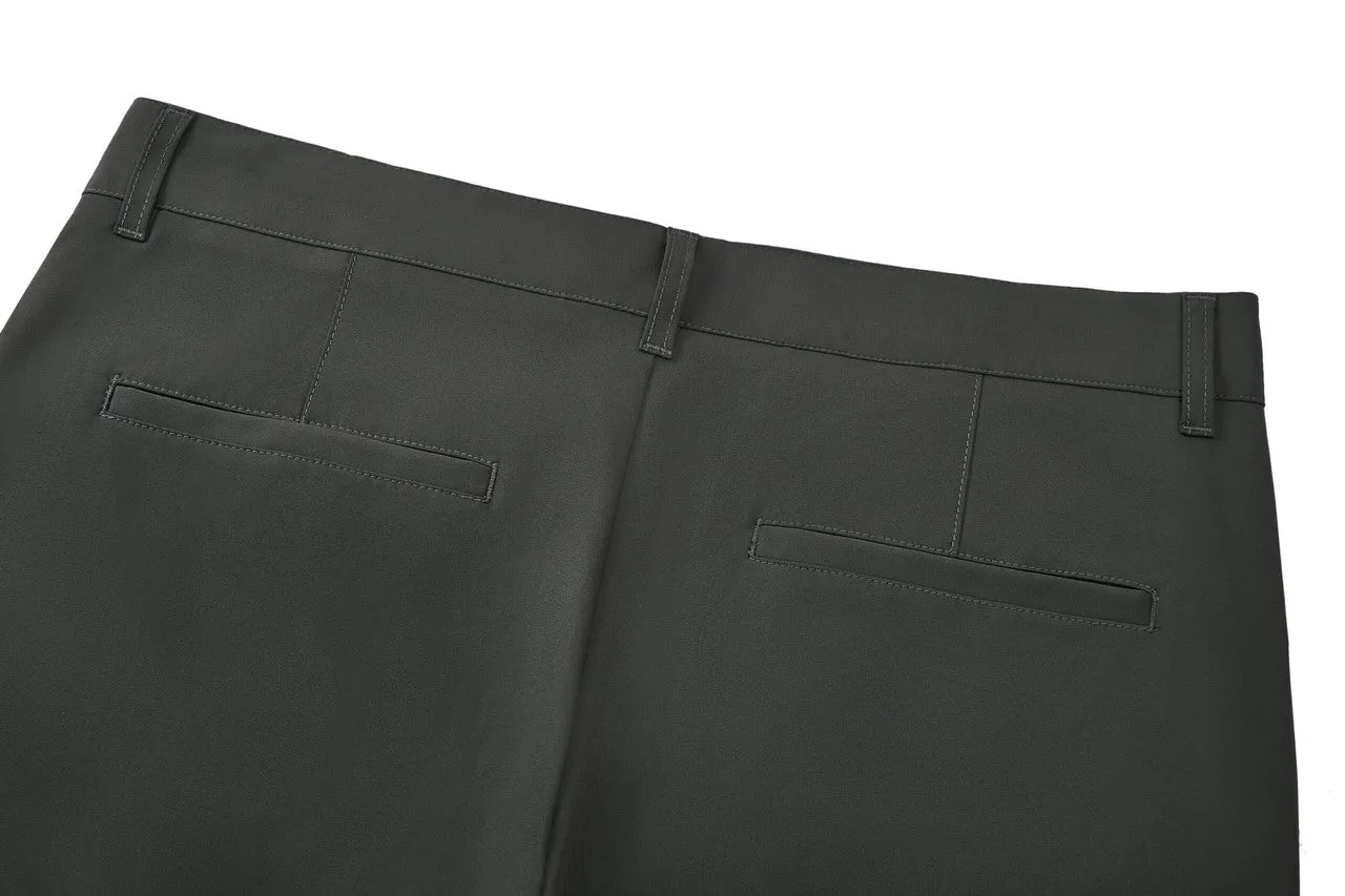 Compact Multi-Way Stretch Casual Pants in Slim Tapered Fit