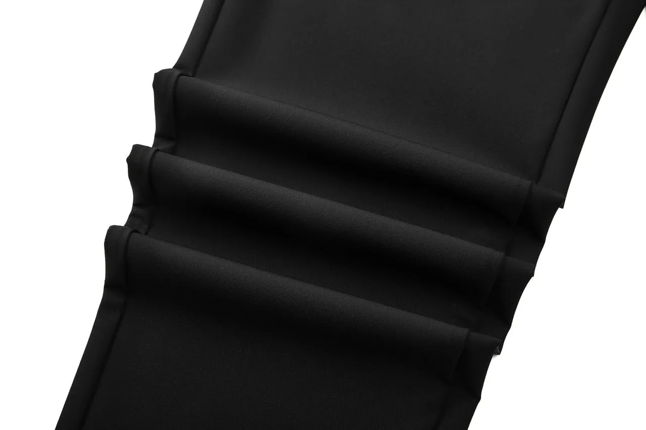 Compact Multi-Way Stretch Casual Pants in Slim Tapered Fit