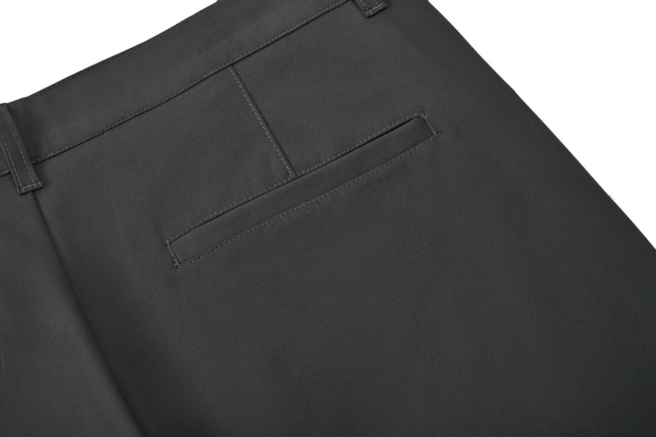 Compact Multi-Way Stretch Casual Pants in Slim Tapered Fit