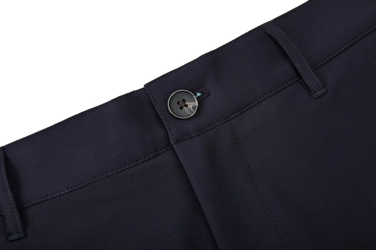 Compact Multi-Way Stretch Casual Pants in Slim Tapered Fit
