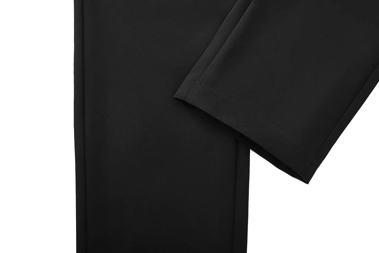 Compact Multi-Way Stretch Casual Pants in Slim Tapered Fit
