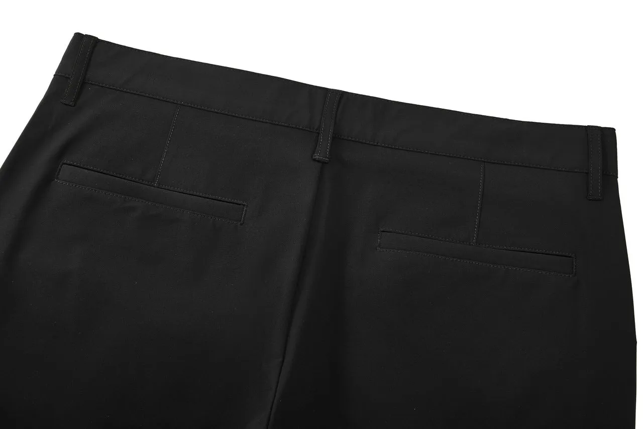 Compact Multi-Way Stretch Casual Pants in Slim Tapered Fit