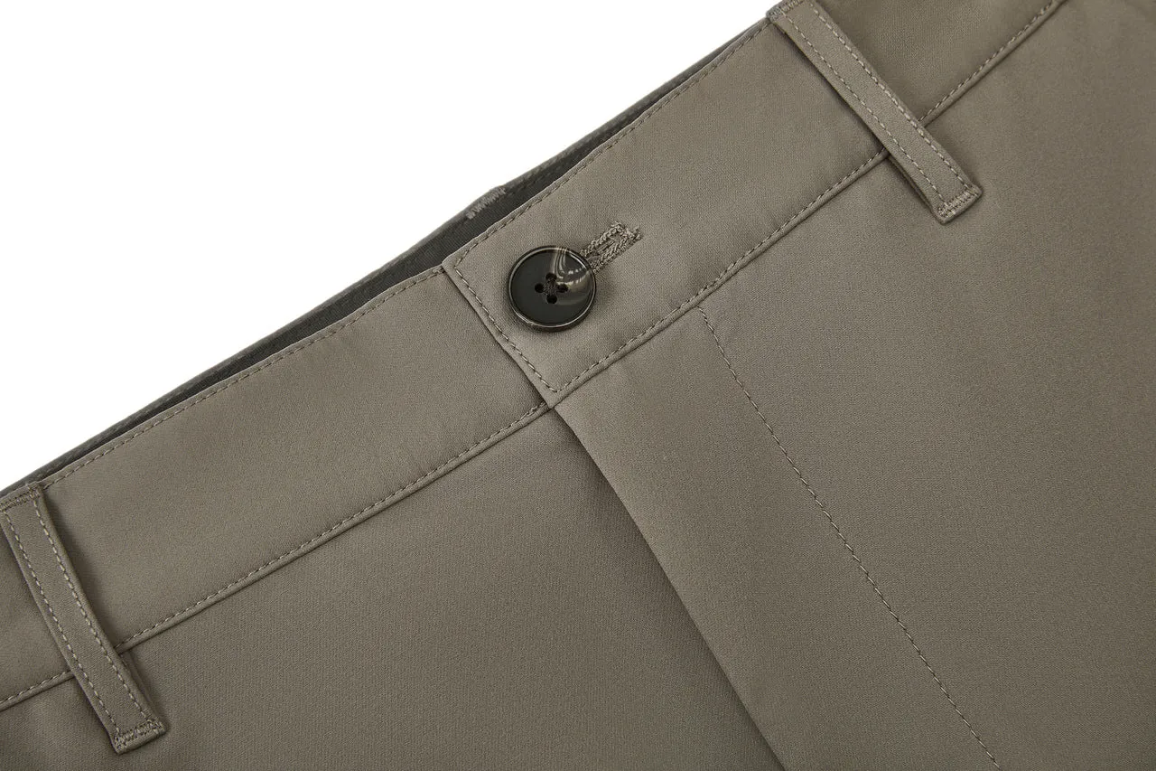 Compact Multi-Way Stretch Casual Pants in Slim Tapered Fit