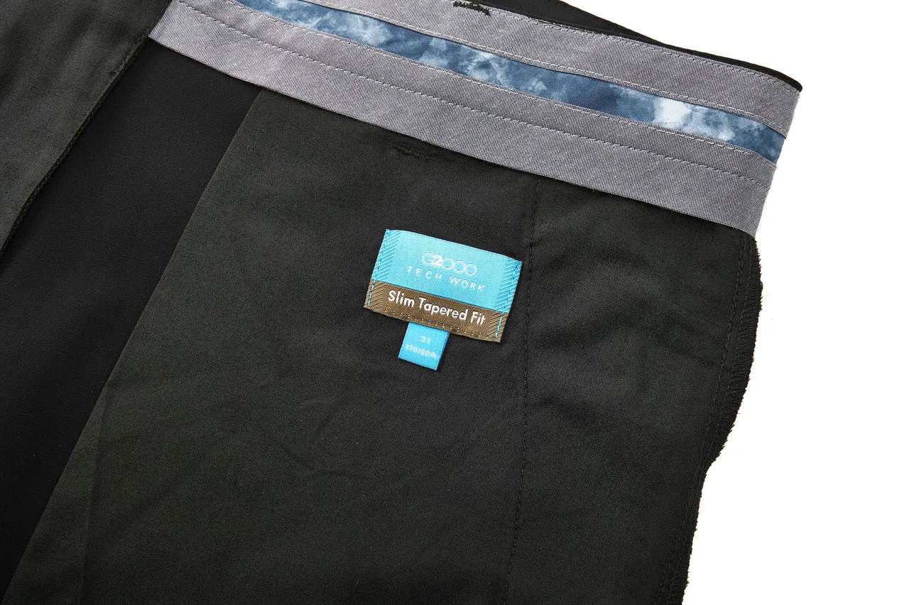 Compact Multi-Way Stretch Casual Pants in Slim Tapered Fit
