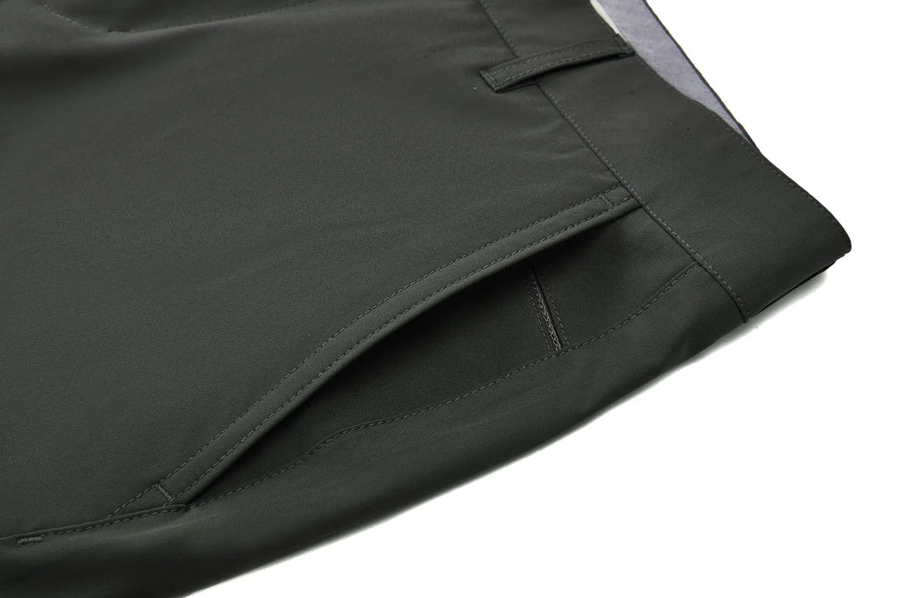 Compact Multi-Way Stretch Casual Pants in Slim Tapered Fit