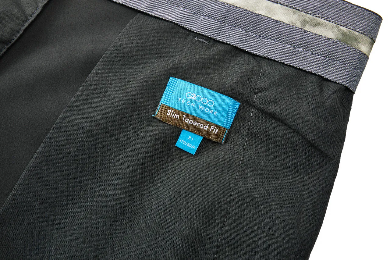Compact Multi-Way Stretch Casual Pants in Slim Tapered Fit