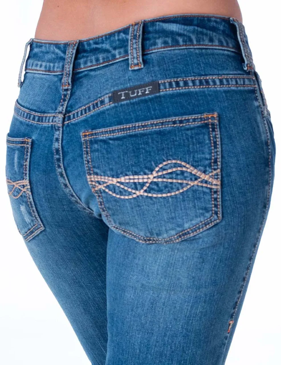 Cowgirl Tuff Ladies Jeans - Mid Rise - Twisted Hippie