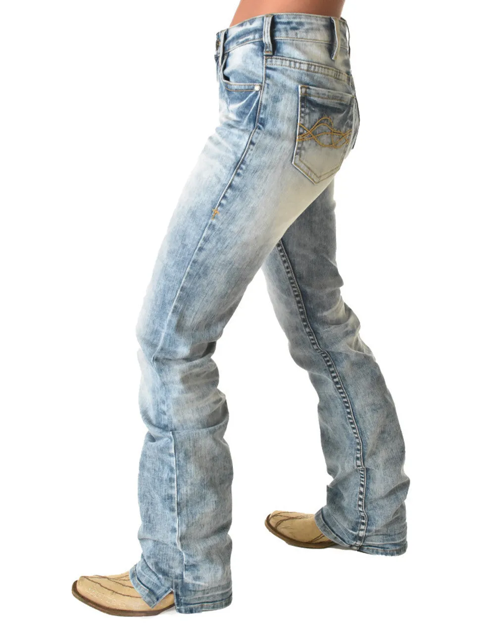 Cowgirl Tuff Shake It Off Mid Rise Bootcut Jean - Shake It Off