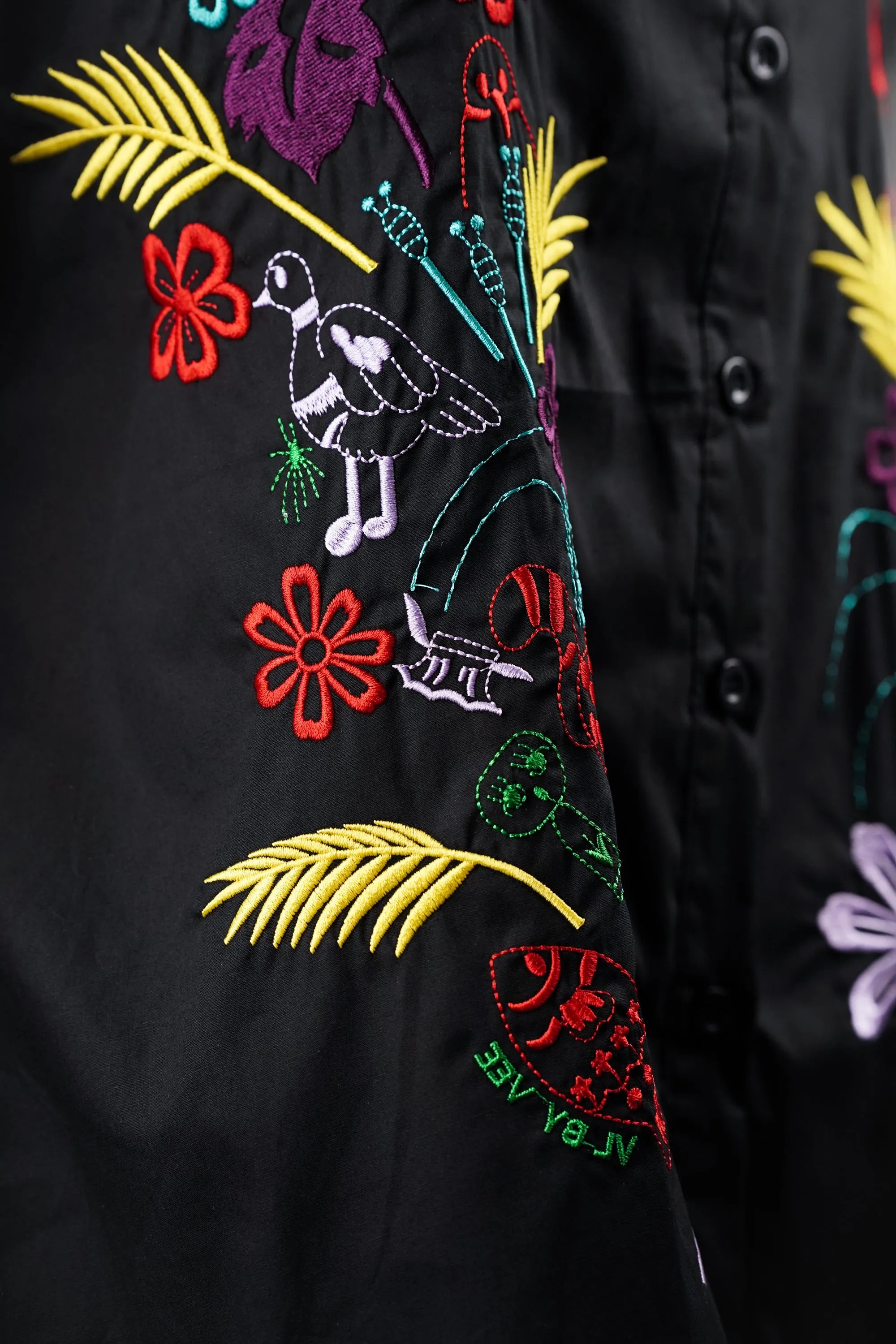Detailed Embroidered Cotton Coord Set