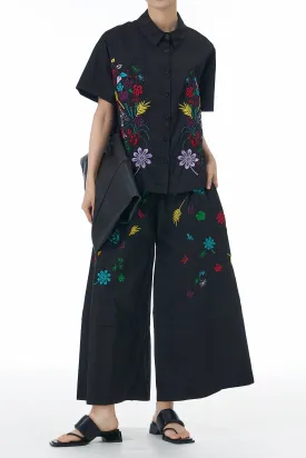 Detailed Embroidered Cotton Coord Set