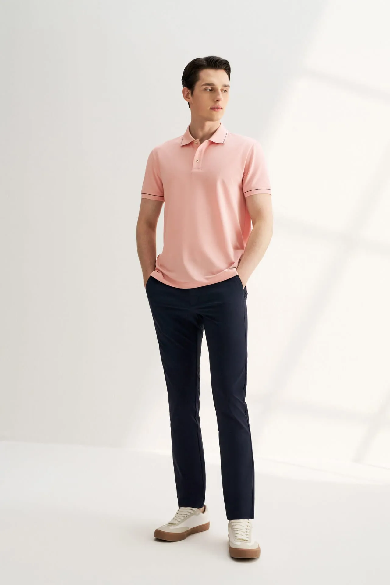 Dry Wicking Multi-Way Stretch Casual Pants in Extra Slim Fit