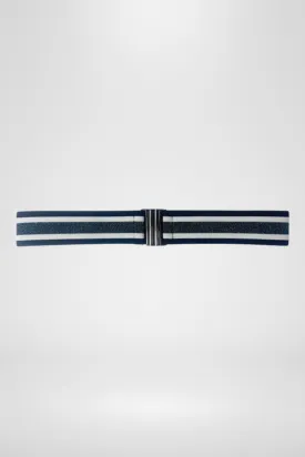 Elastic Belt By 365 Days - Pewter Stripe