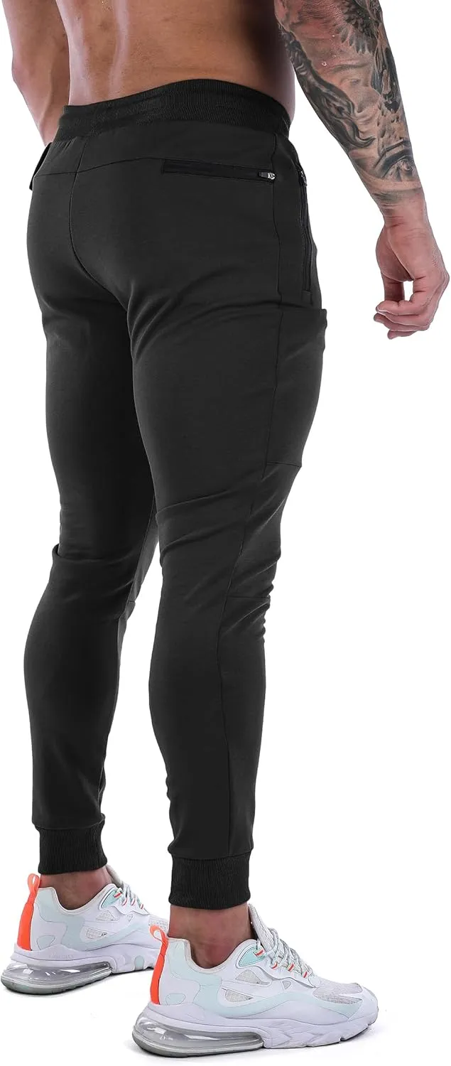 FIRSTGYM Men's Slim Fit Joggers Sweatpants Workout Pants for Gym Running and Bodybuilding