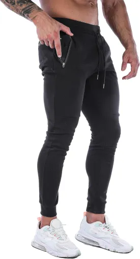 FIRSTGYM Men's Slim Fit Joggers Sweatpants Workout Pants for Gym Running and Bodybuilding