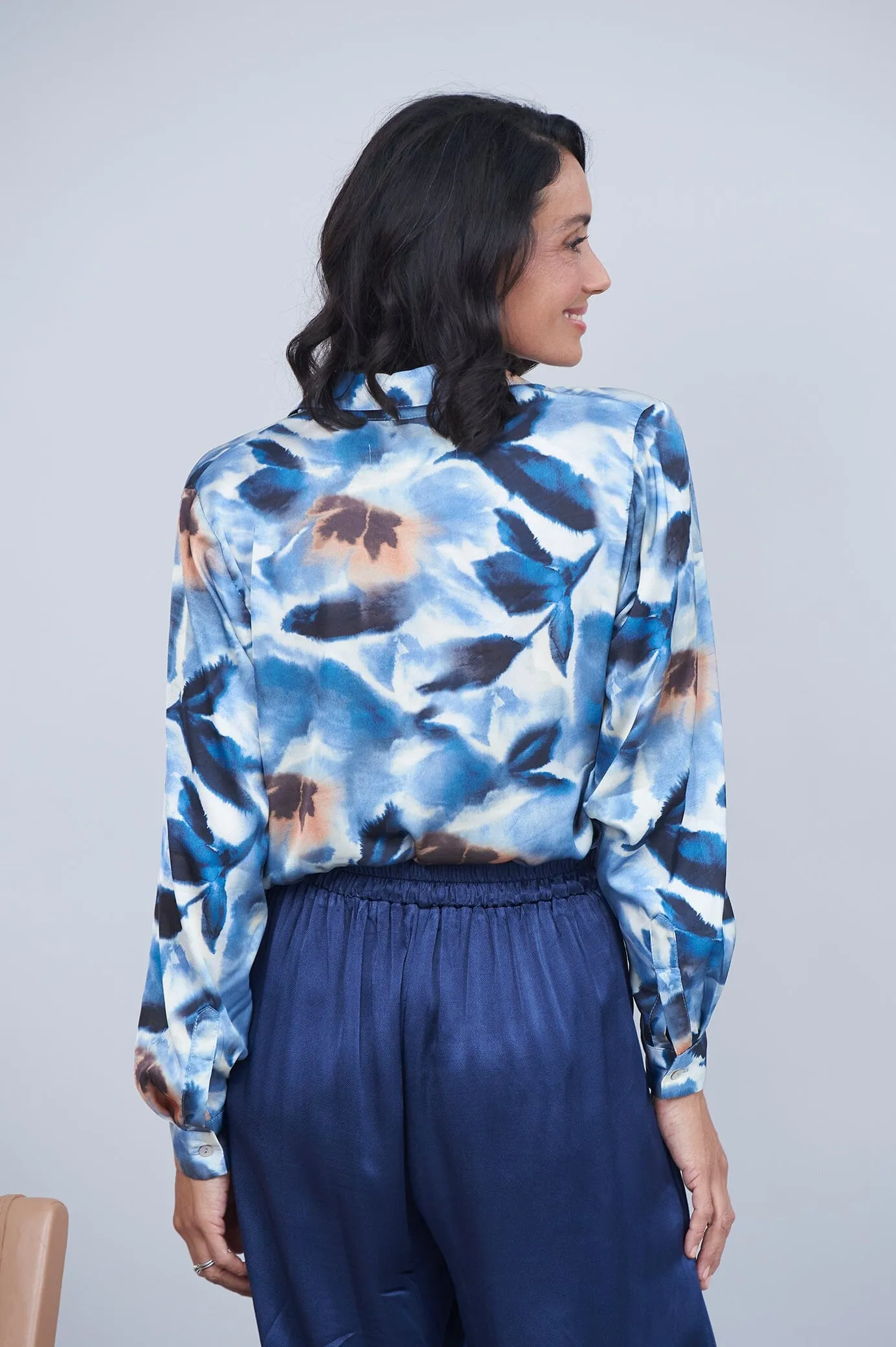 Letitia Wide Leg Pants Navy