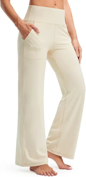 Libin Yoga Pants Women Wide Leg Pants 29"/31" High Waist Comfy Stretch Casual Loose Track Sweatpants Women with Pockets