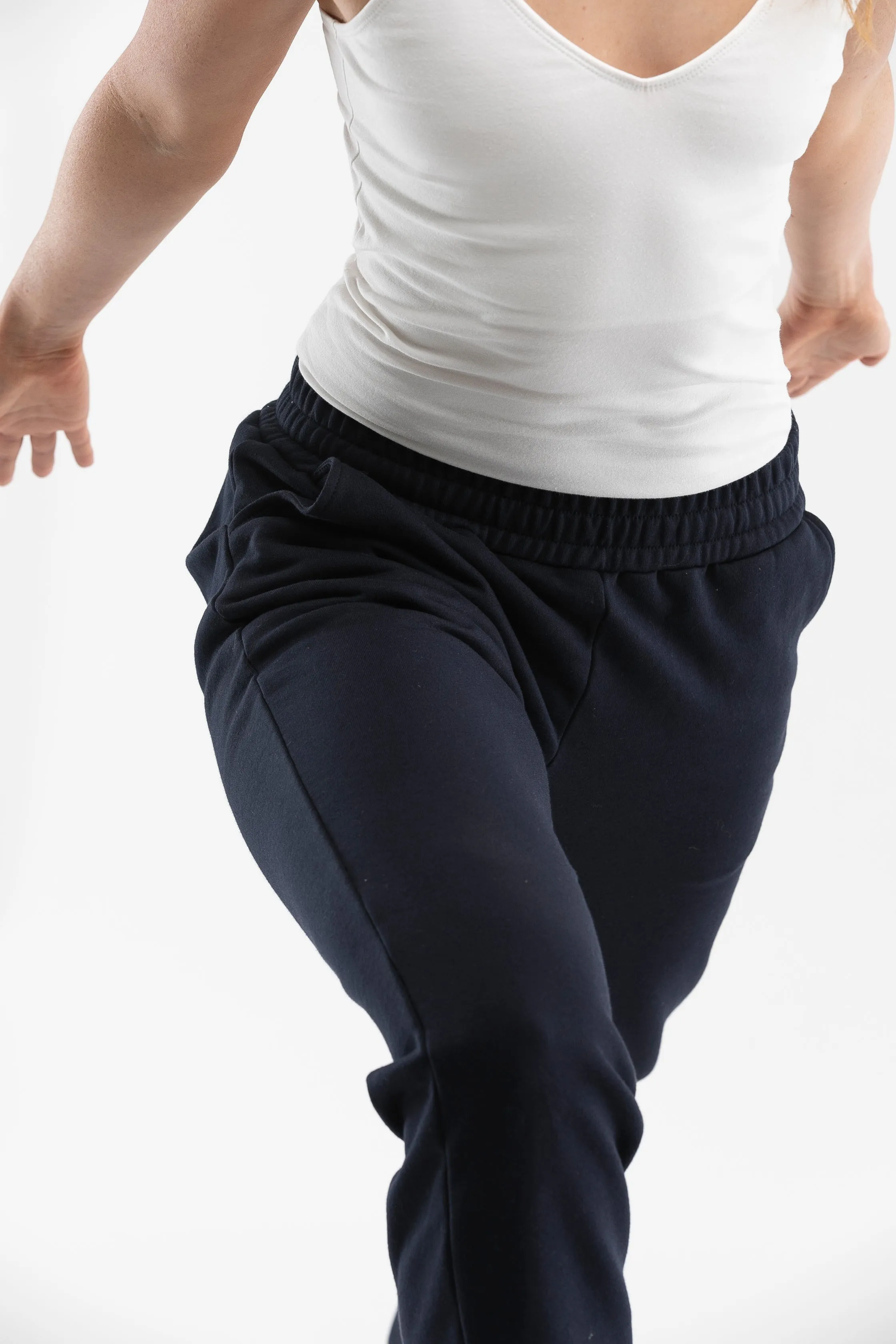 Luna Open Leg Pants Navy