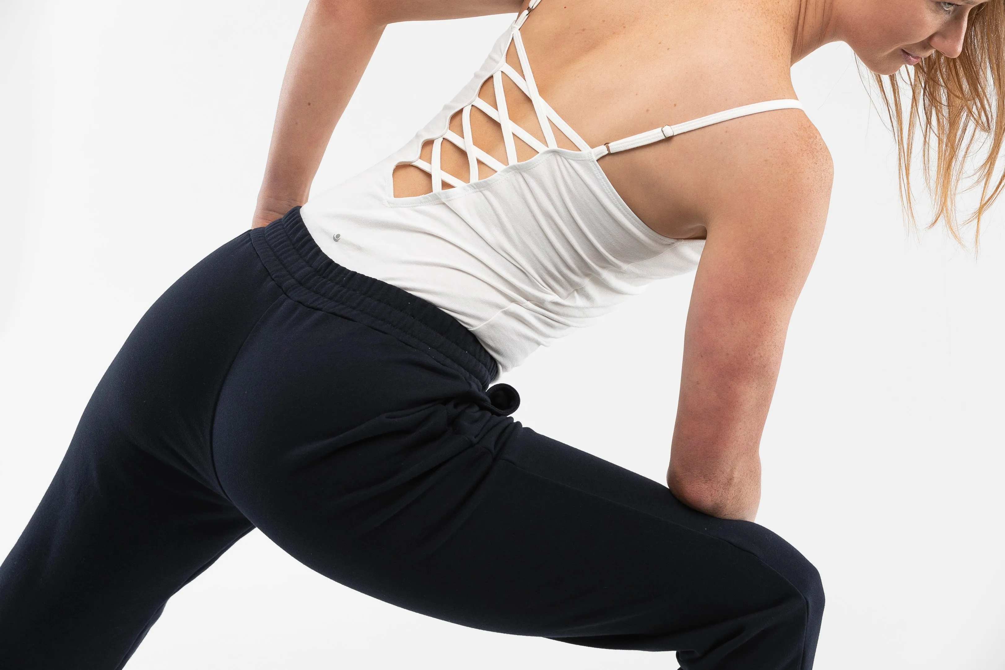 Luna Open Leg Pants Navy