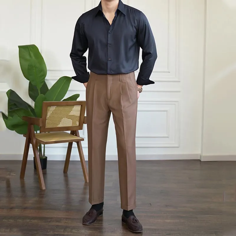 Men's Casual Slim Fit Business Formal Shirt