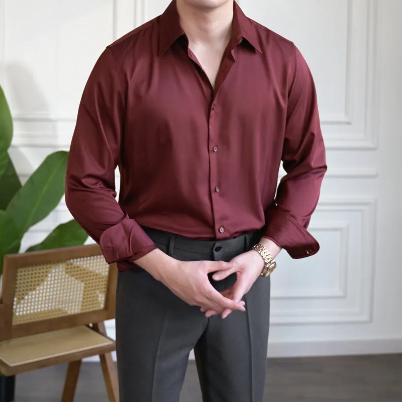 Men's Casual Slim Fit Business Formal Shirt