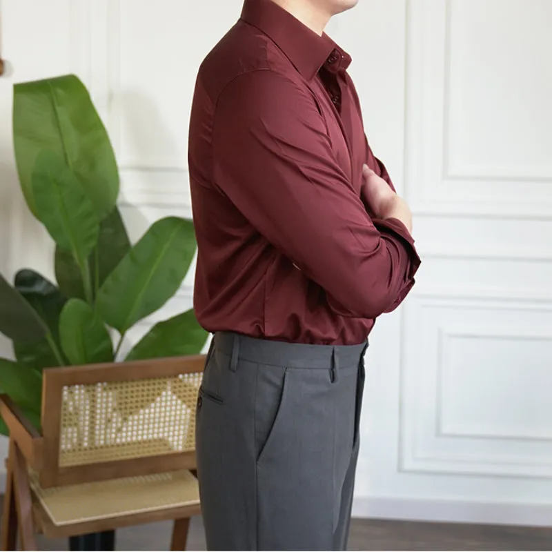 Men's Casual Slim Fit Business Formal Shirt