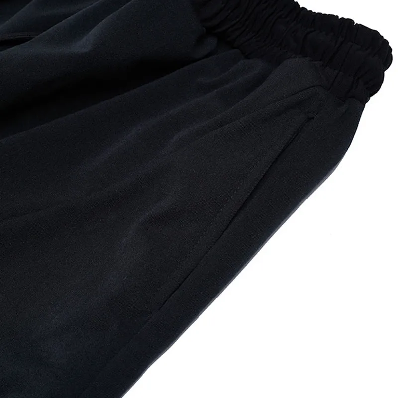 Men's Loose Fit Elastic Waist Wide Leg Baggy Harem Pants