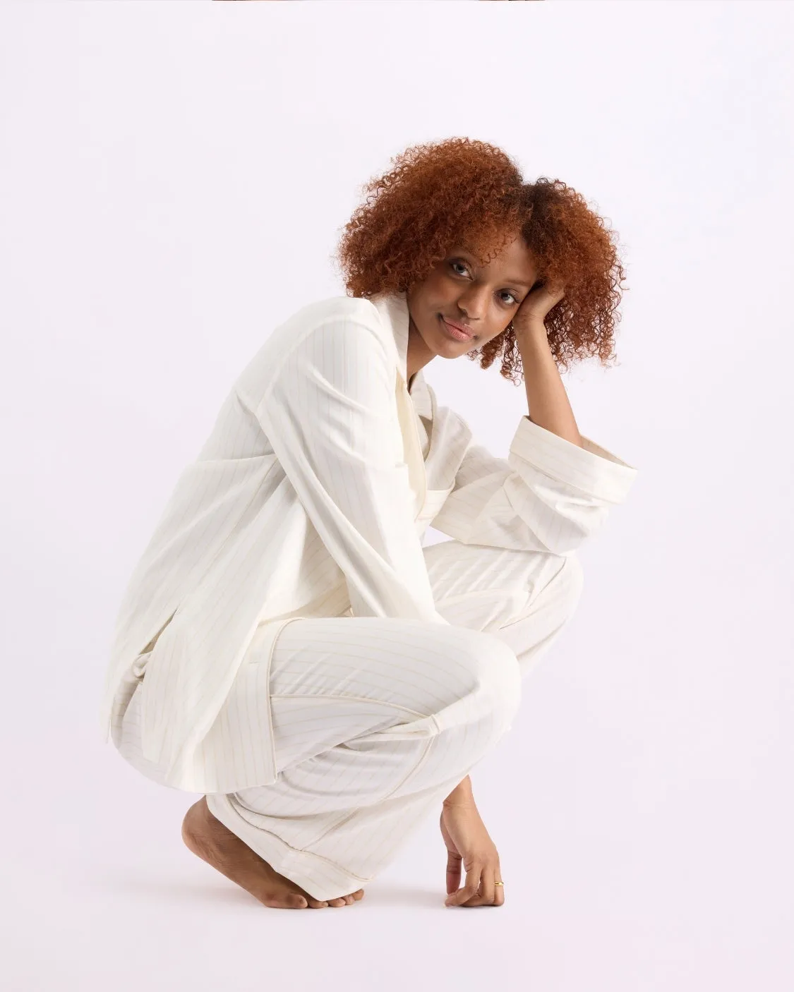 Milkshake Stripes Sleepwear Set - Long