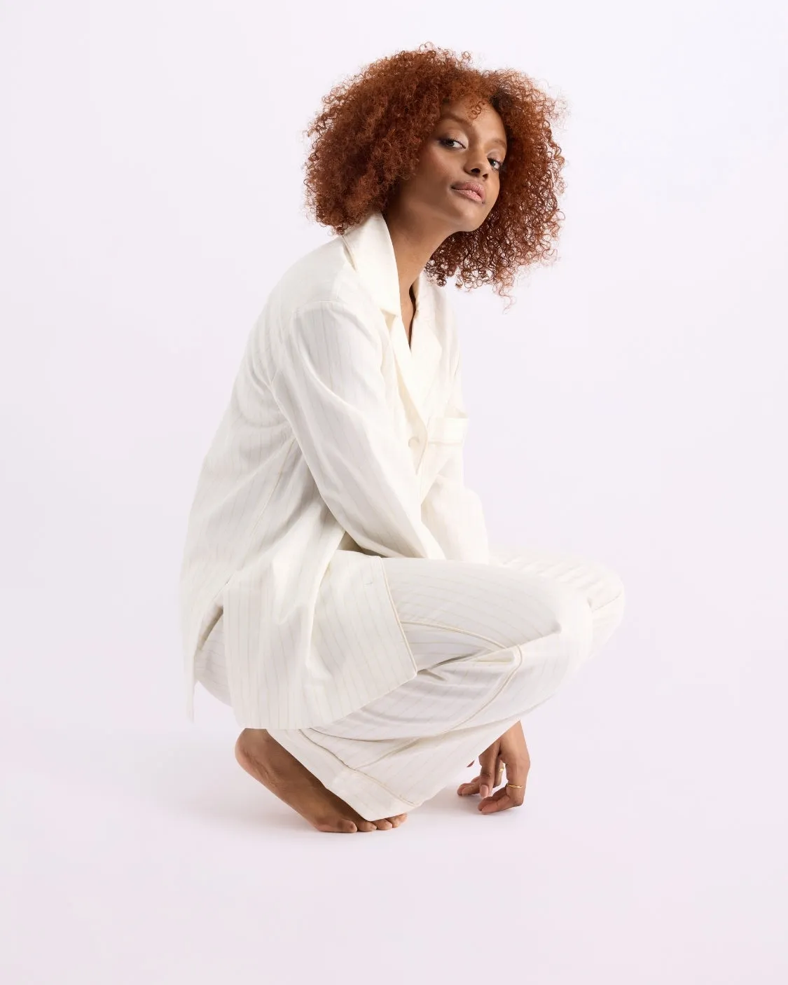 Milkshake Stripes Sleepwear Set - Long