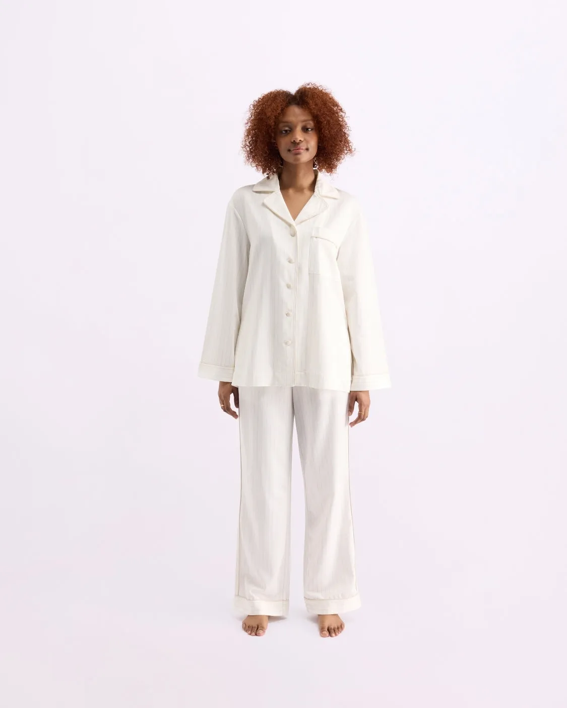 Milkshake Stripes Sleepwear Set - Long