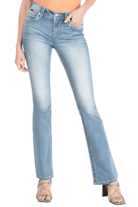Miss Me Love Cross Bootcut Jeans
