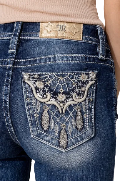 Miss Me Women's Victorian Dream Bootcut Jean