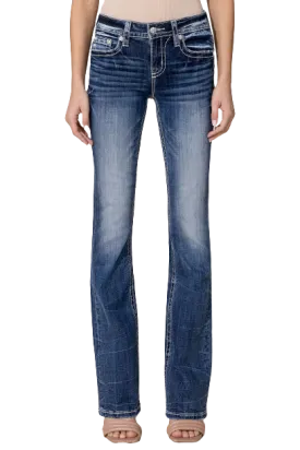 Miss Me Women's Victorian Dream Bootcut Jean