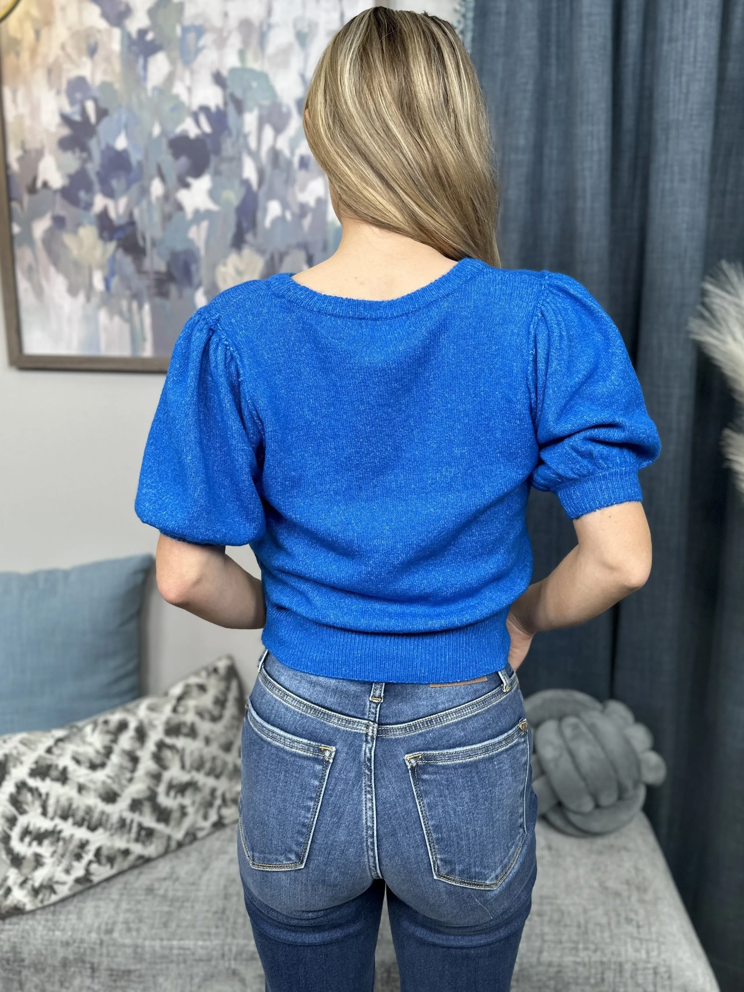 Over The Edge Short Sleeve Sweater