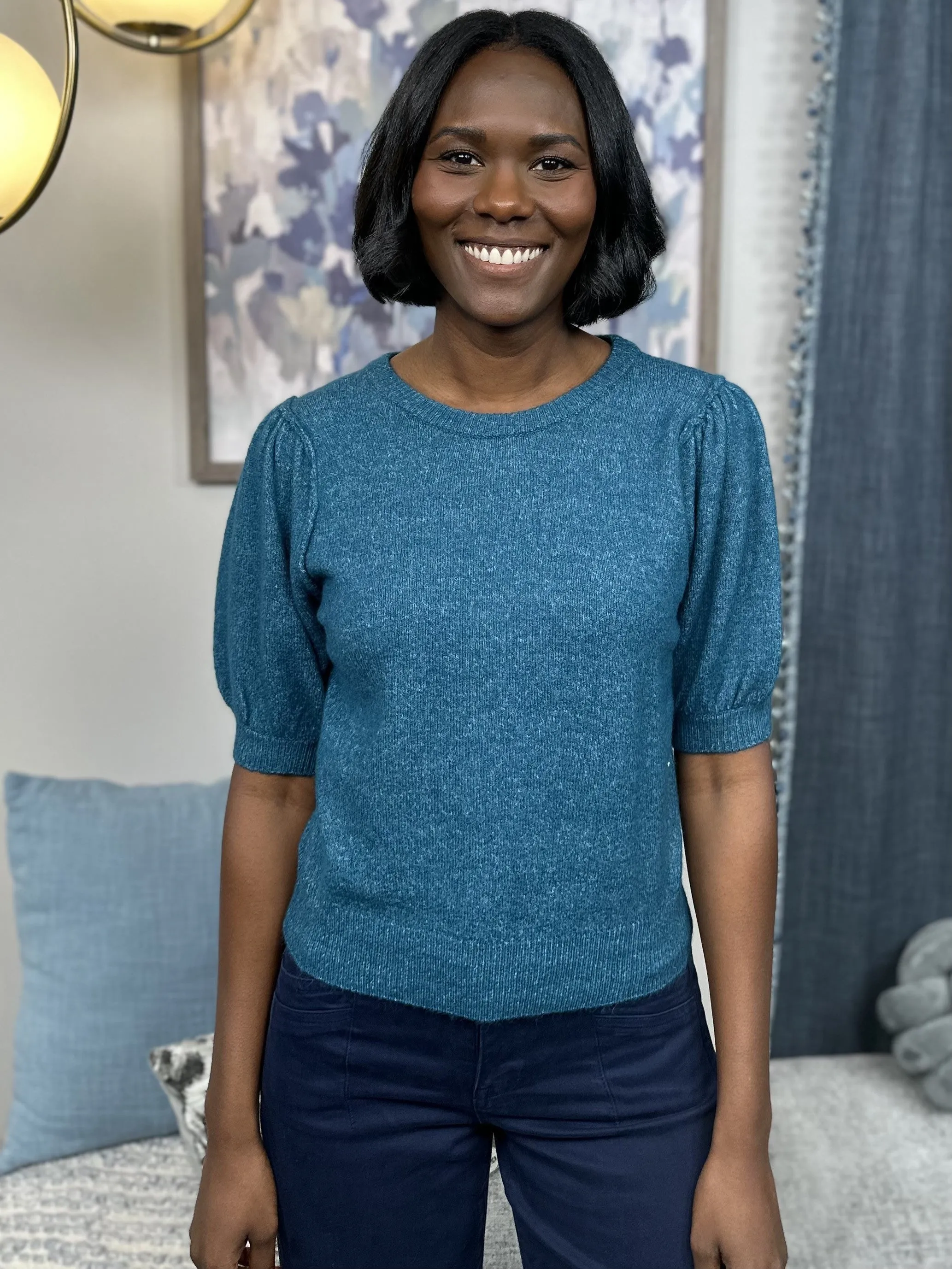 Over The Edge Short Sleeve Sweater