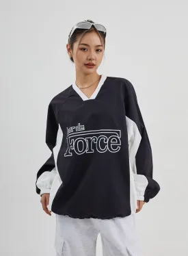 Oversized Drawstring Graphic Tee Unisex CJ313