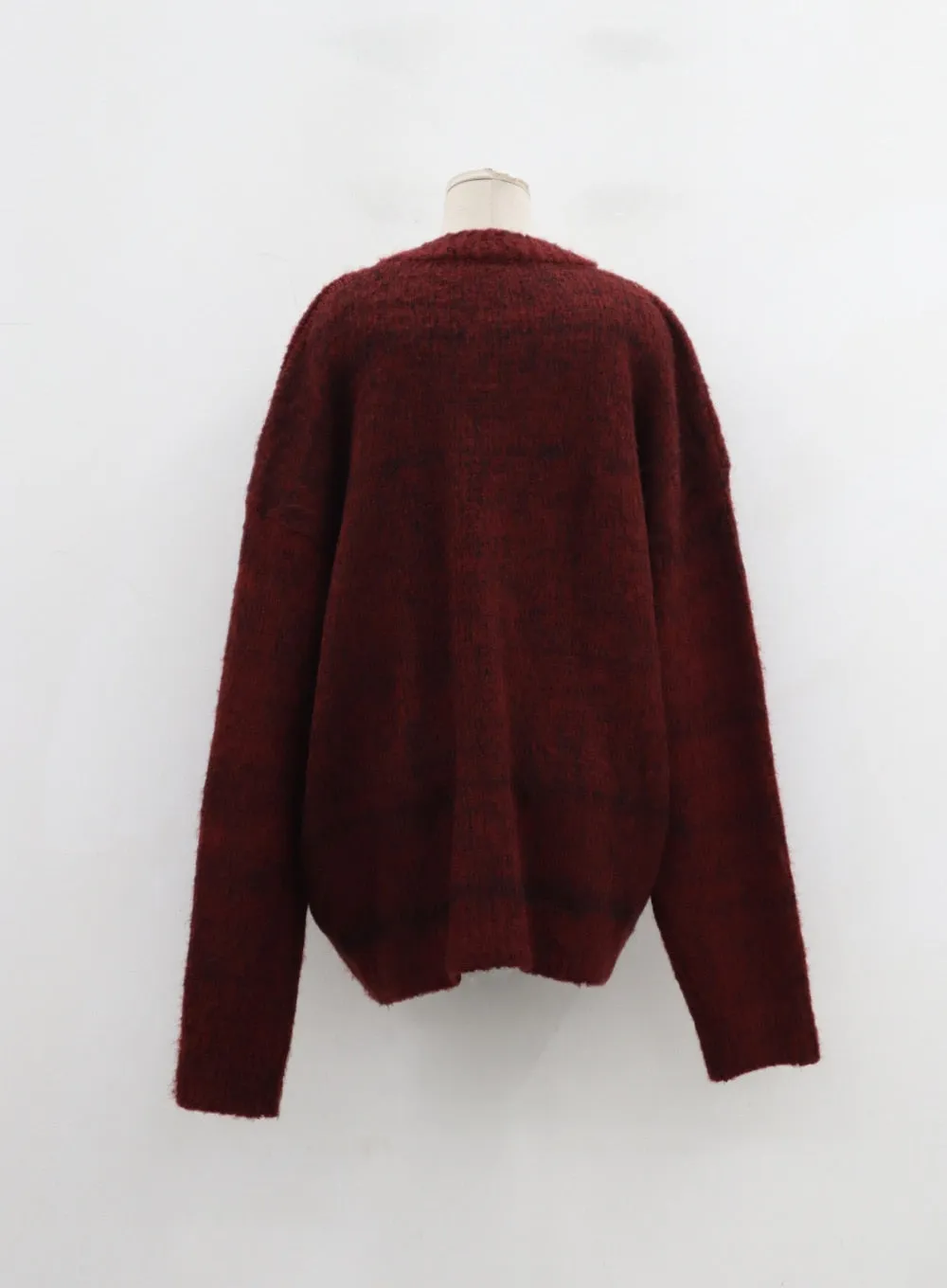 Plus Button V-Neck Cardigan ID27