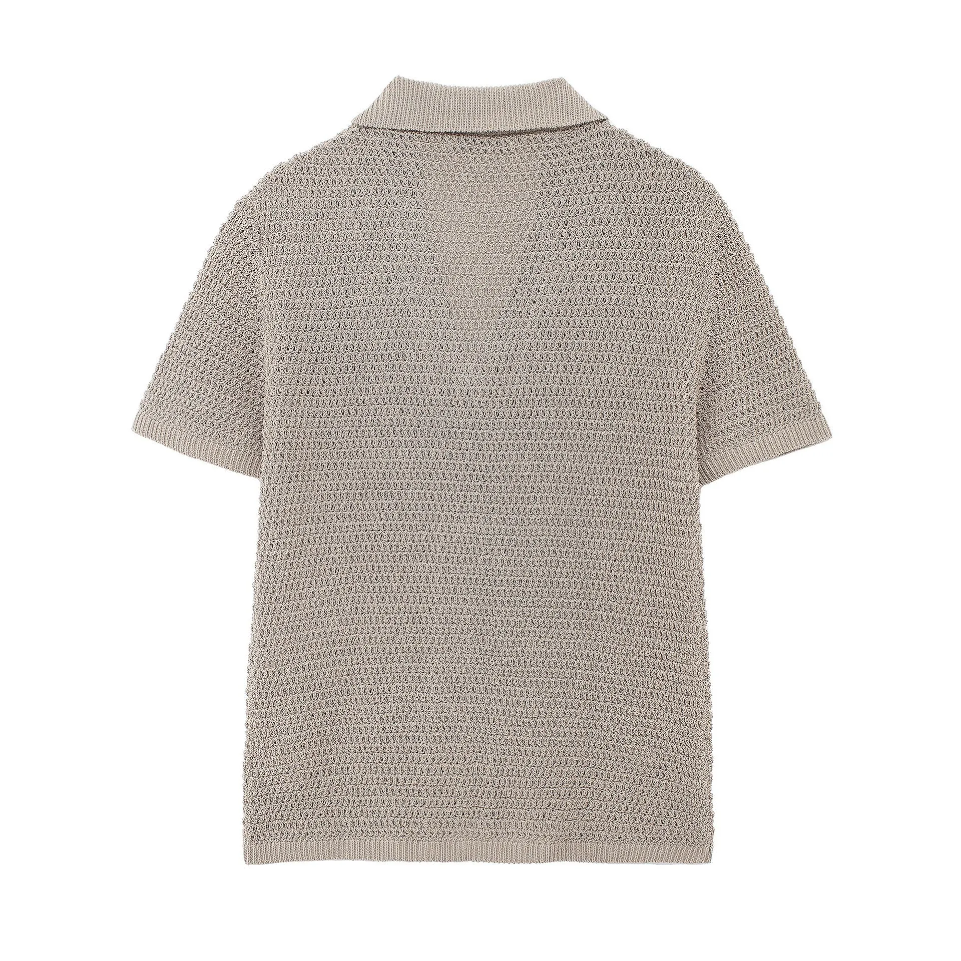 Pre Order:  Knitted Loose Polo Shirt   Pants Set