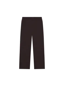 Recycled Wool Jersey Loose Leg Track Pants—chestnut brown