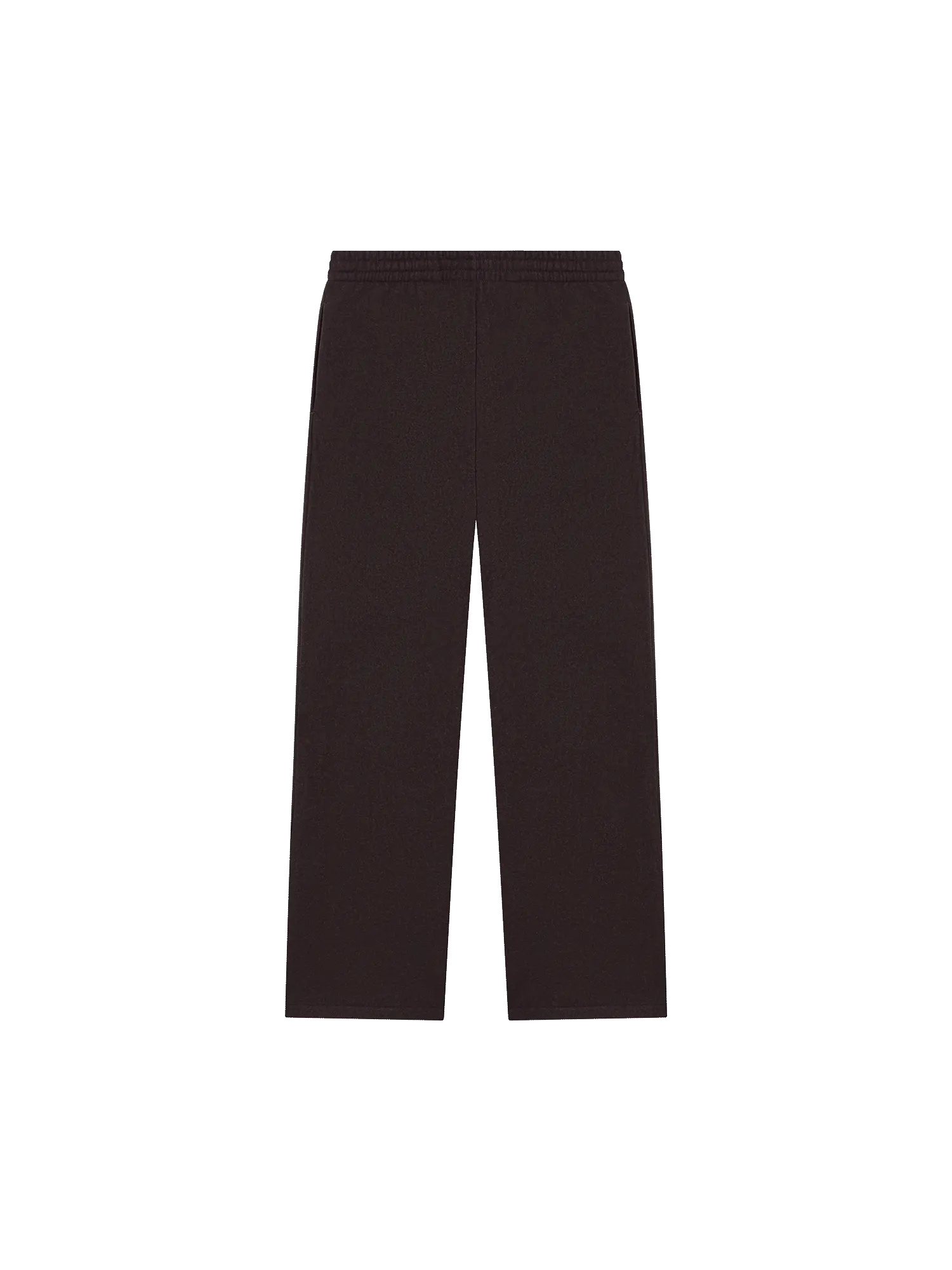 Recycled Wool Jersey Loose Leg Track Pants—chestnut brown