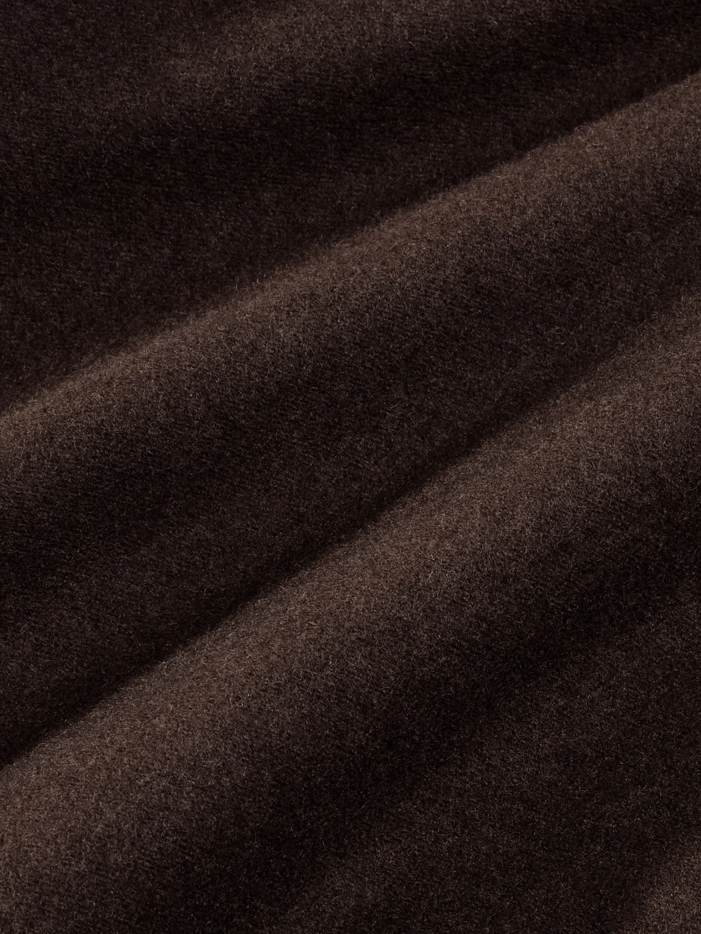 Recycled Wool Jersey Loose Leg Track Pants—chestnut brown